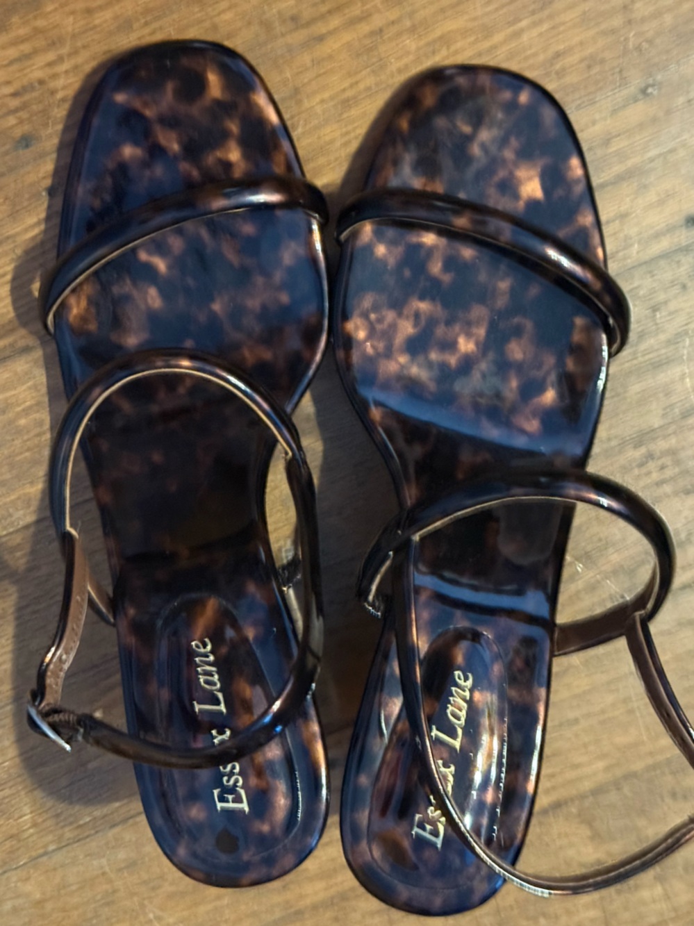 3 for $30! 💅🏻 Essex Lane Glossy Tortoise-Print Strappy Wedges 💅🏻 Bundle SALE!